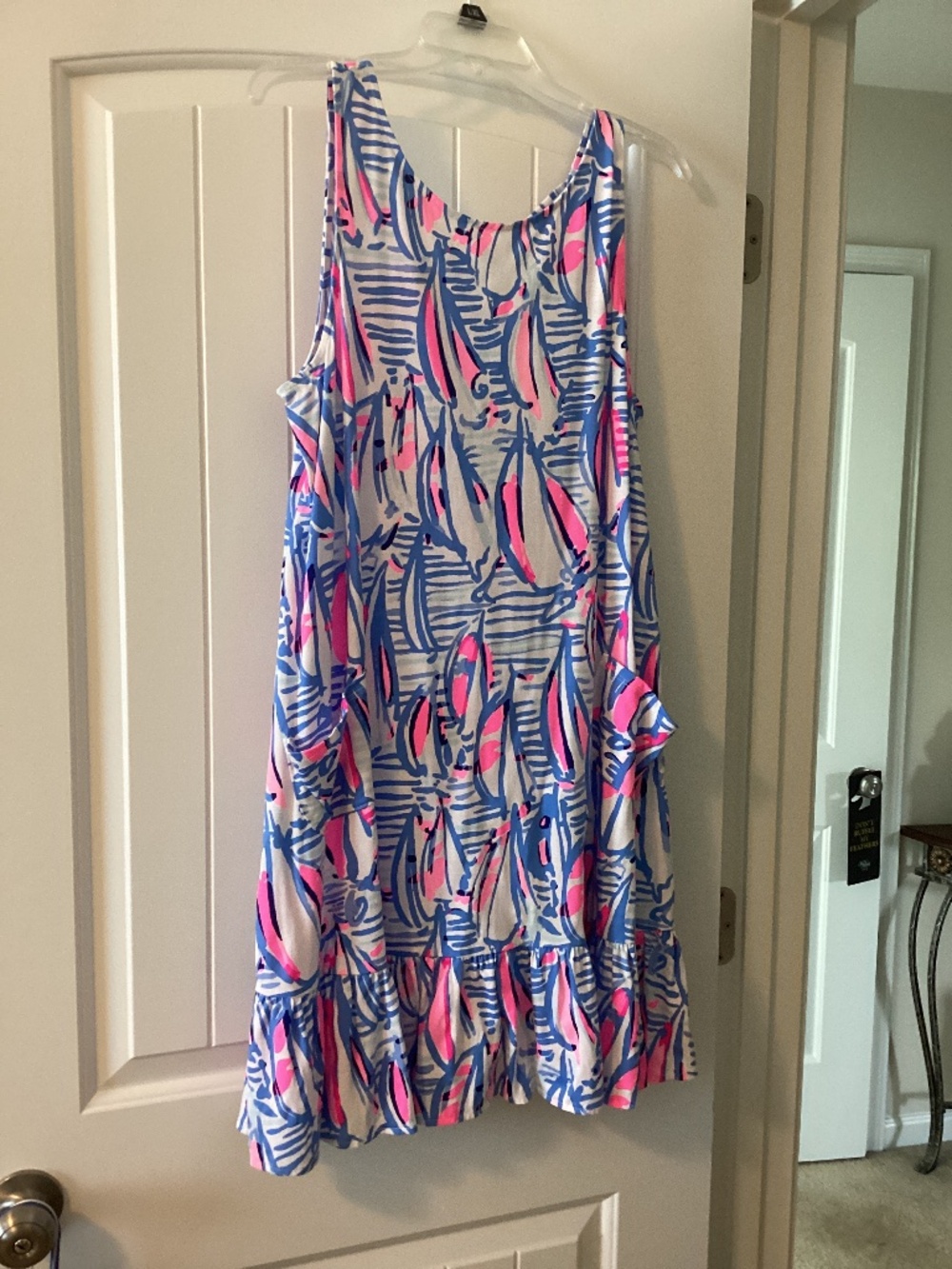 Lilly Pulitzer Red Right Return Sleeveless Dress Size L